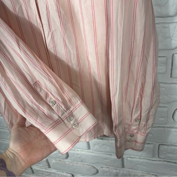 NEW Chico’s Double Stripe Button Down along Sleeve Top Size 3 (XL/16) - Picture 6 of 7